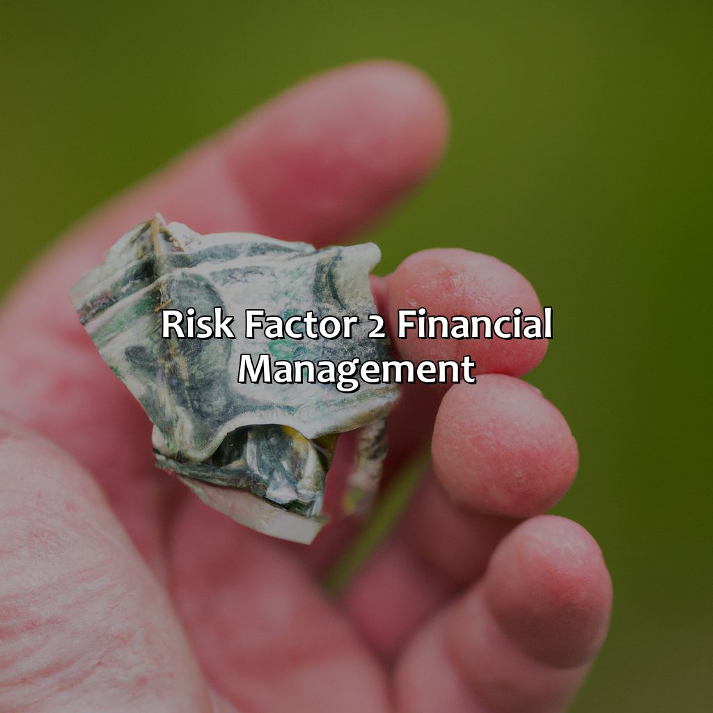 Risk Factor 2: Financial Management-which three factors make starting a business a highly risky investment?, 