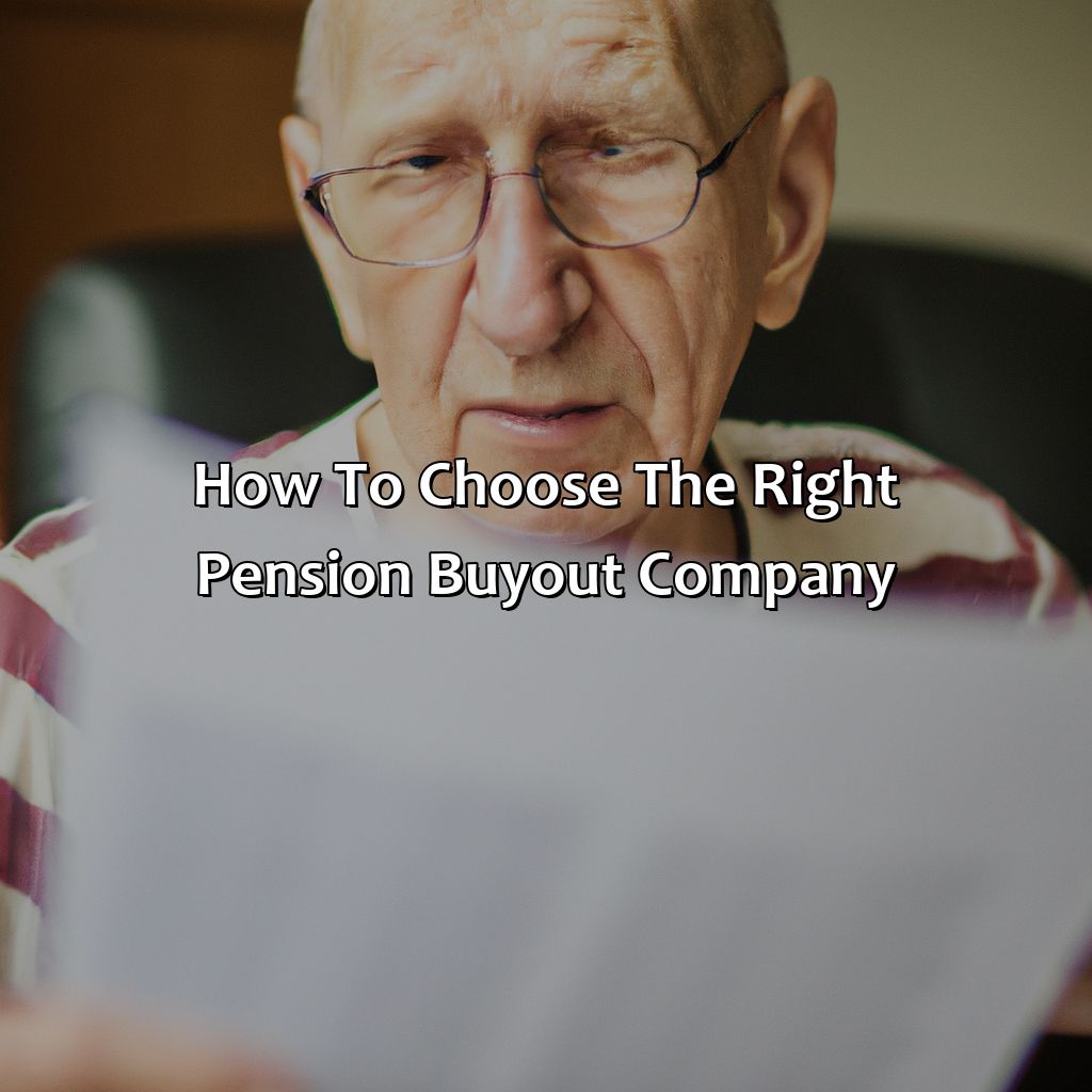 How to choose the right pension buyout company-who can buy my pension?, 