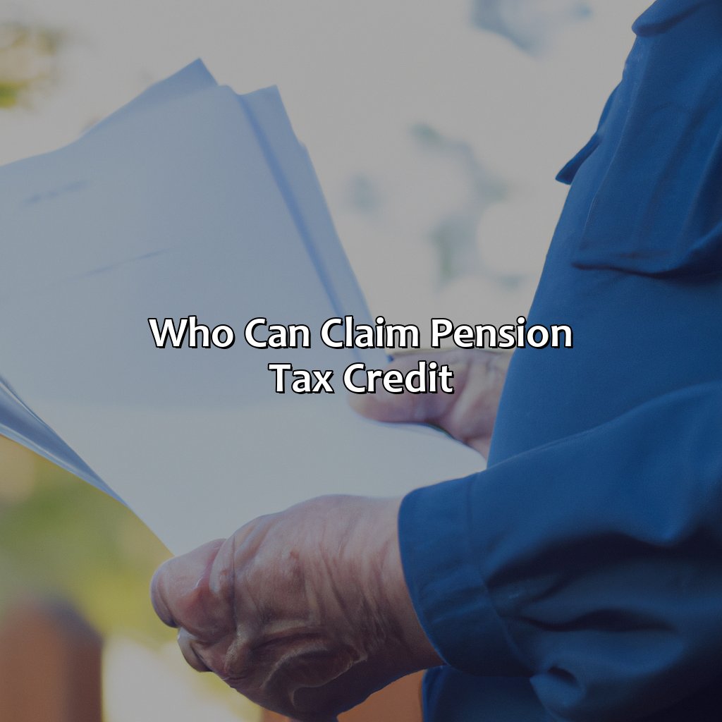 Who Can Claim Pension Tax Credit?