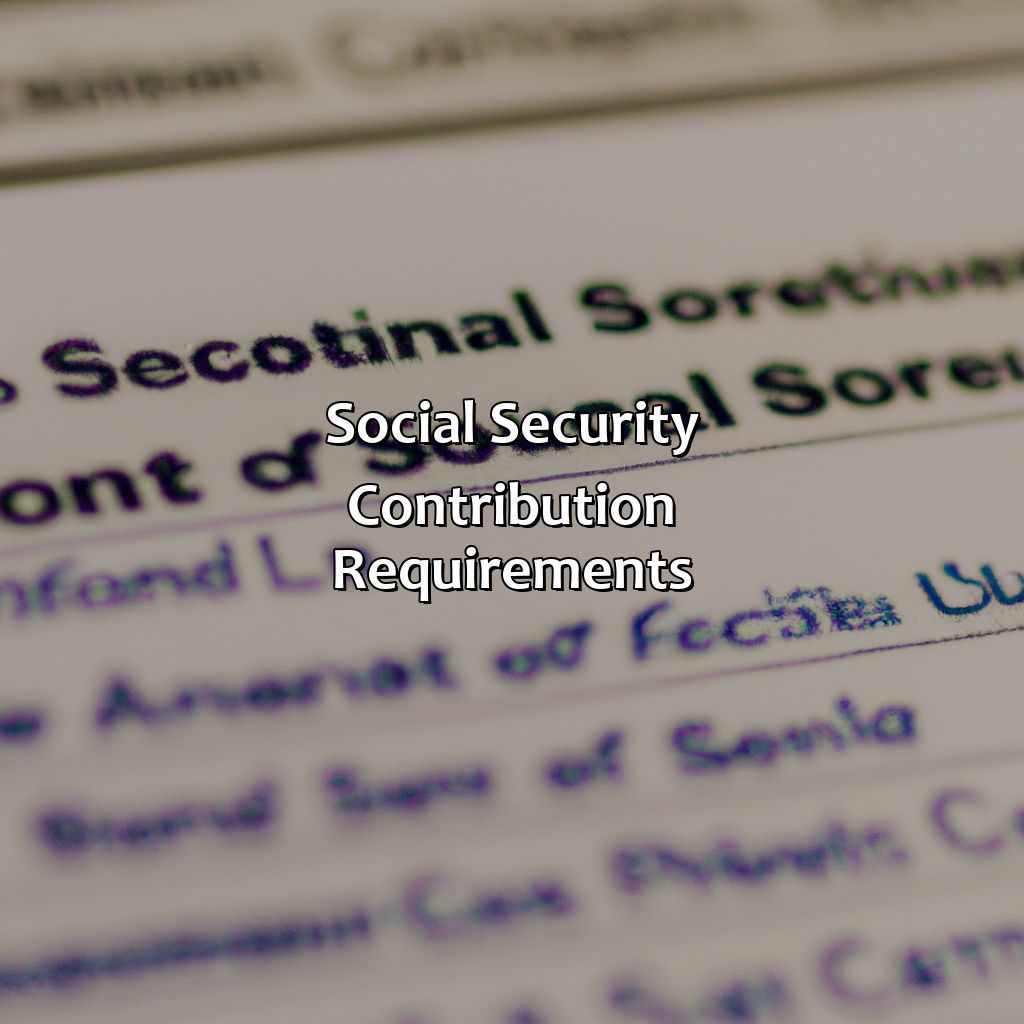 Social Security Contribution Requirements-who has to pay into social security?, 