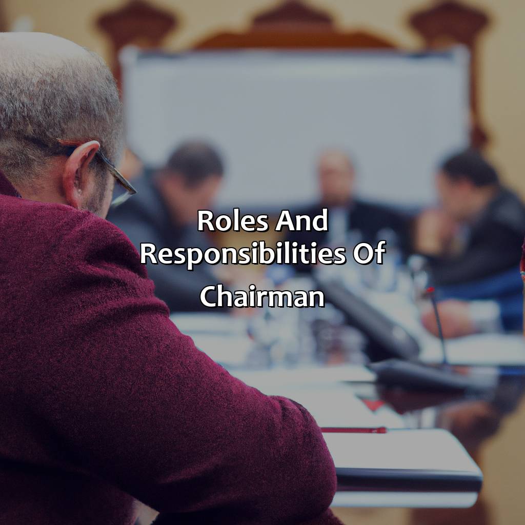 Roles and Responsibilities of Chairman-who is the chairman of pension fund committee?, 