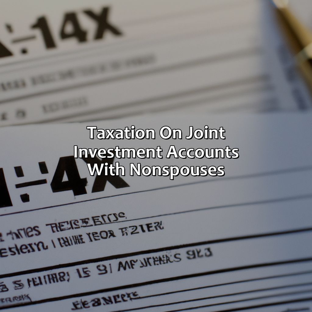 Taxation on Joint Investment Accounts with Non-Spouses-who pays taxes on joint investment account?, 