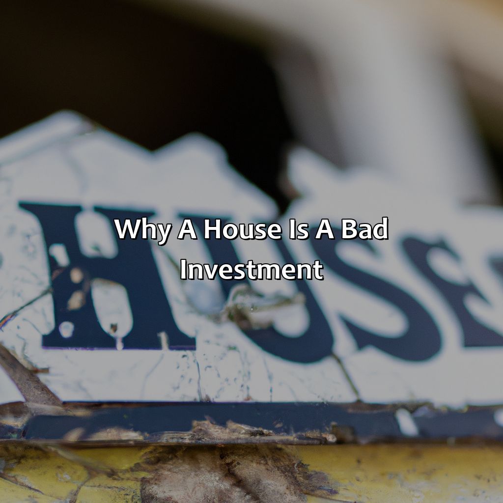 Why A House Is A Bad Investment?