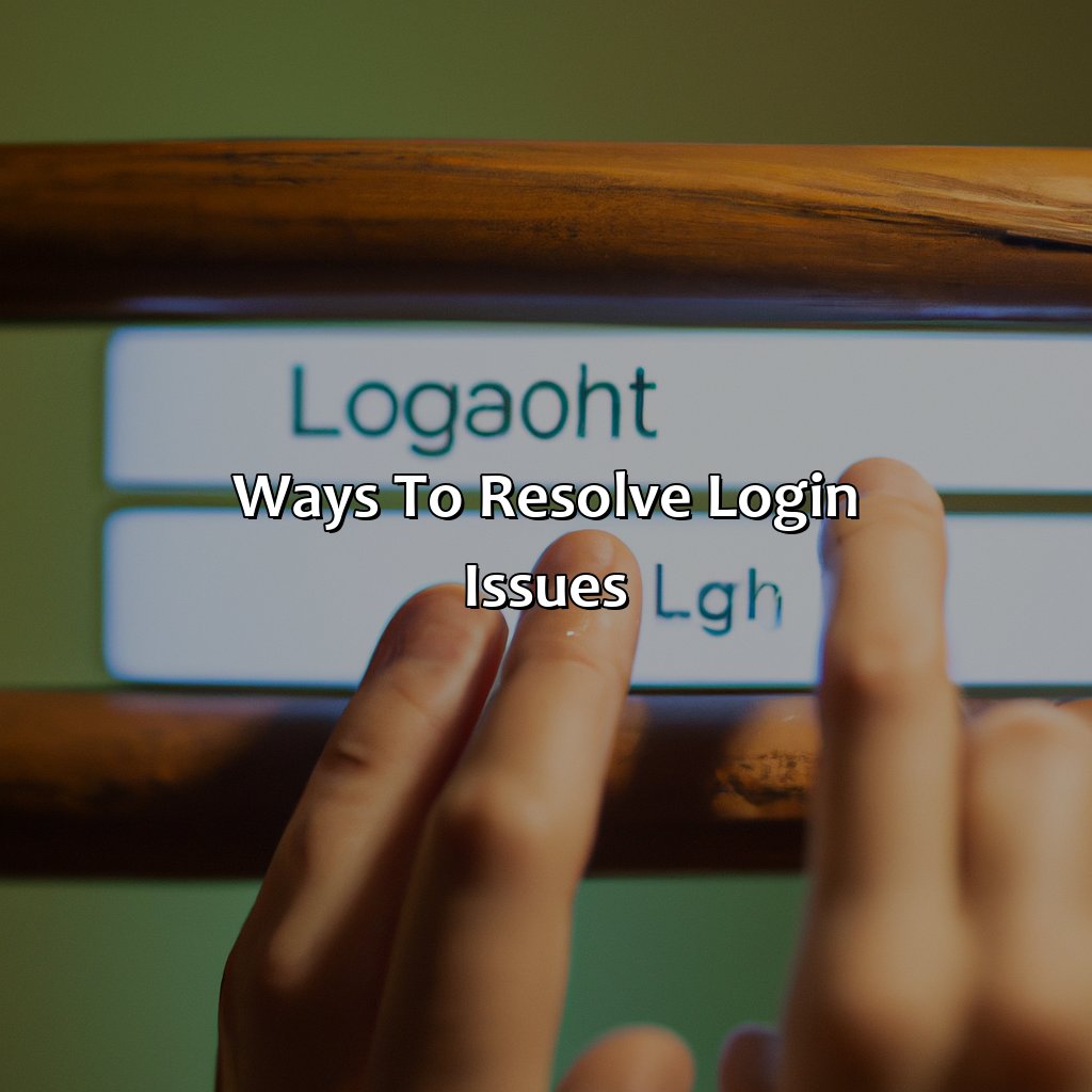 Ways to resolve login issues-why can