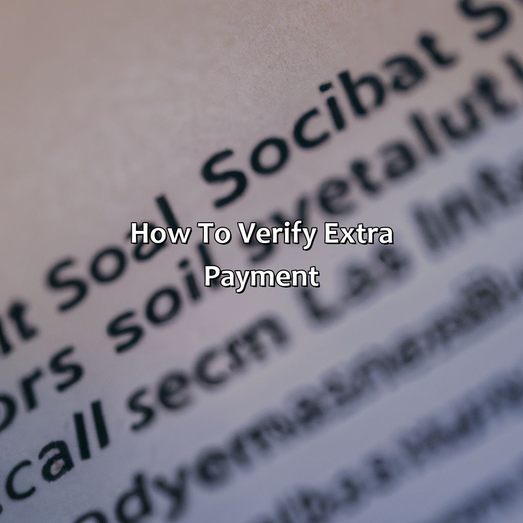 How to Verify Extra Payment-why did i get an extra payment from social security?, 