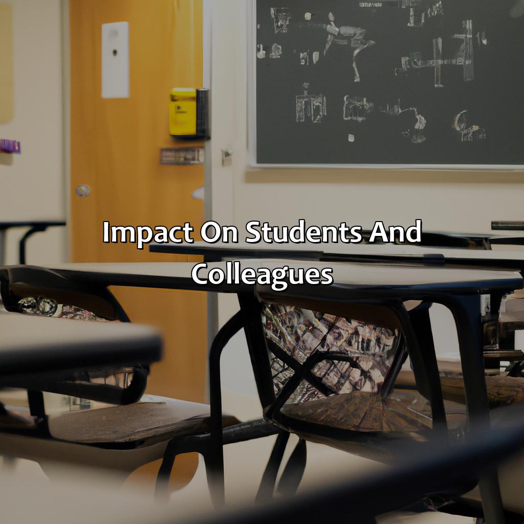 Impact on students and colleagues-why did the math professor choose early retirement?, 