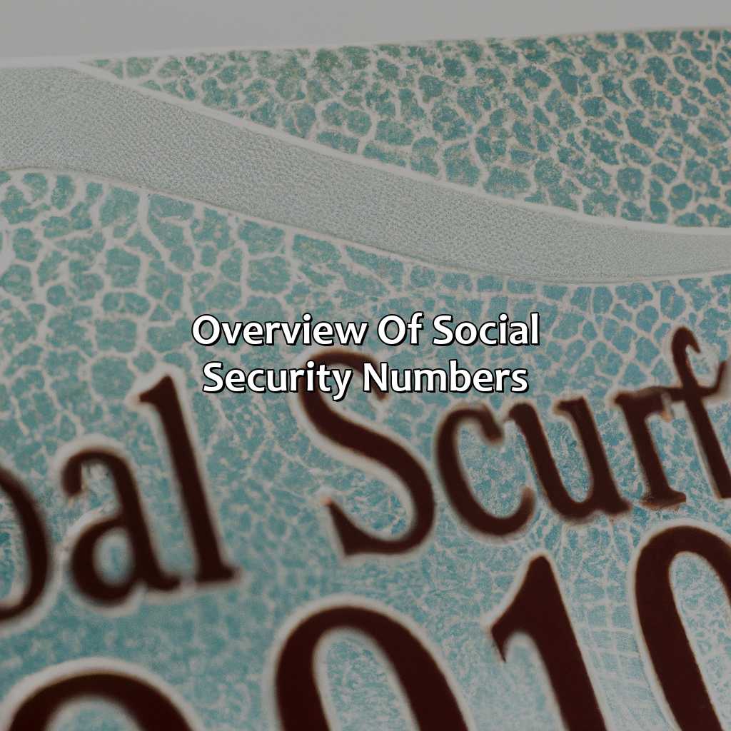 Overview of Social Security Numbers-why do insurance companies need your social security number?, 