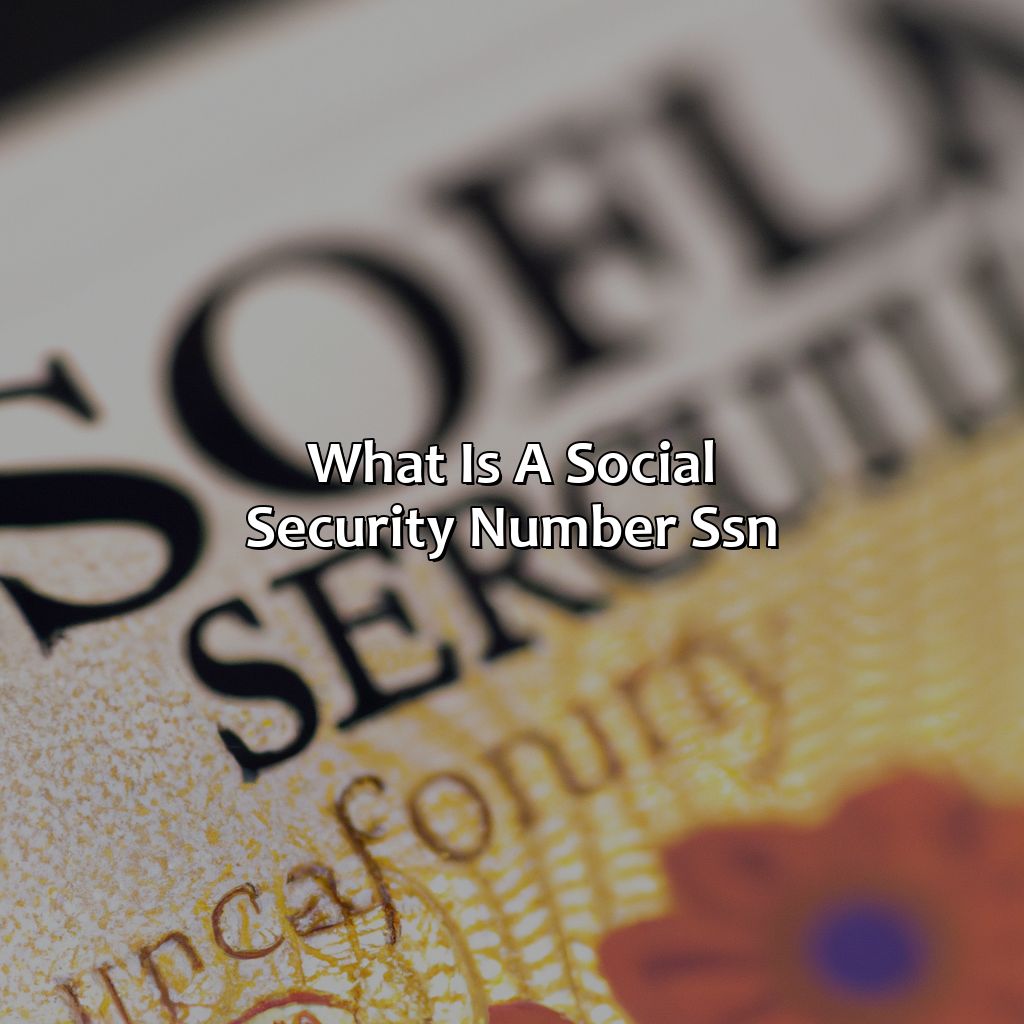 What is a Social Security Number (SSN)?-why do you need a social security number?, 