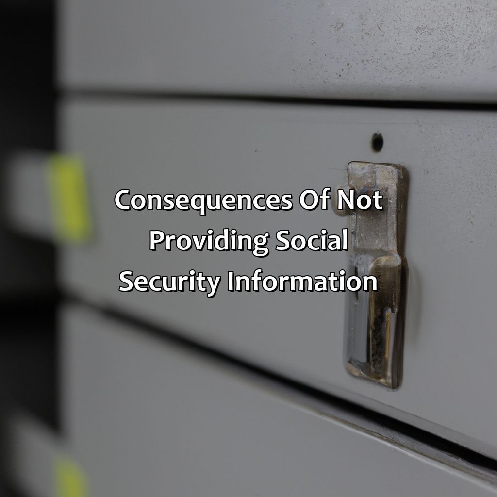 Consequences of Not Providing Social Security Information.-why does betonline ask for social security?, 