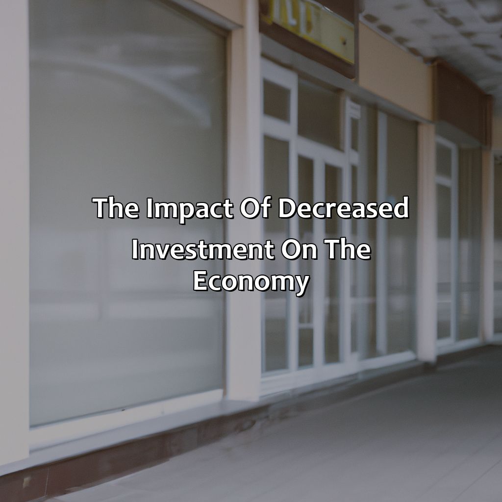 The impact of decreased investment on the economy-why does investment decrease during a recession?, 