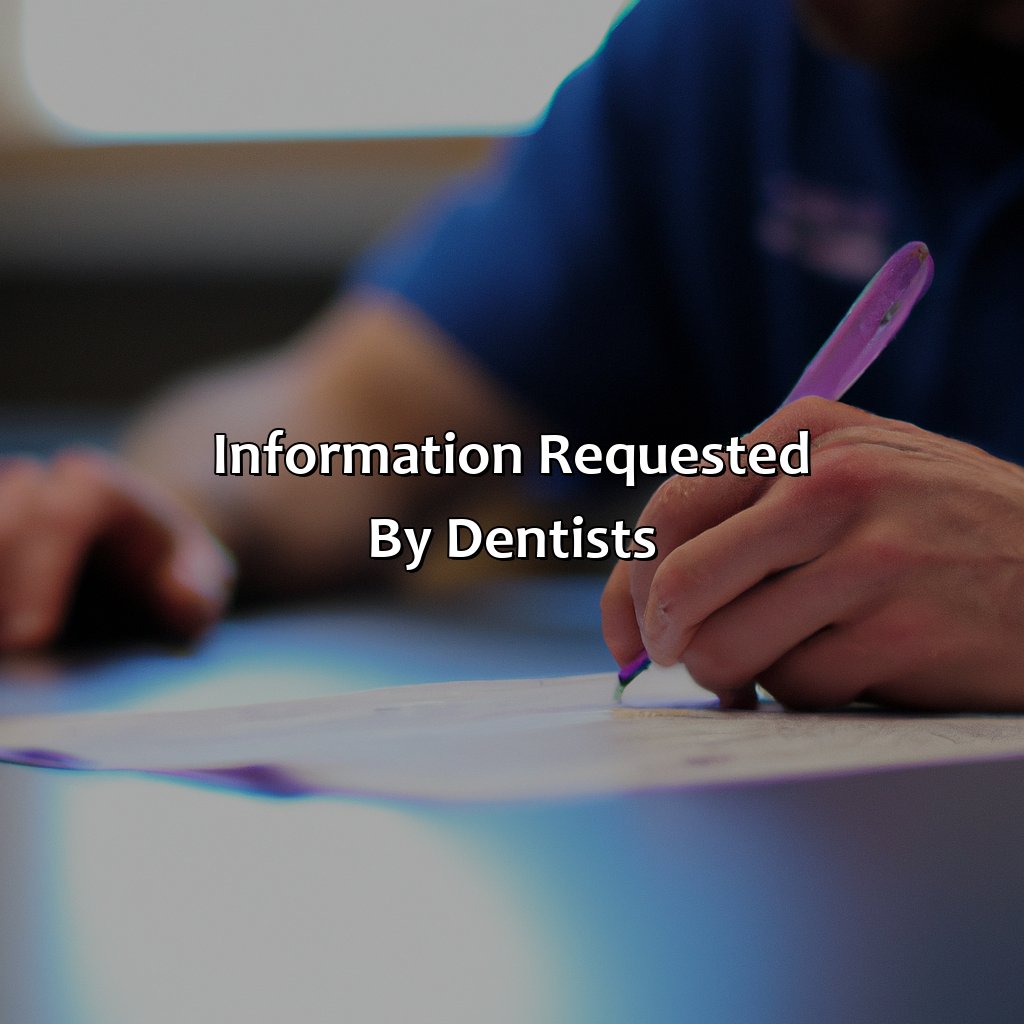 Information requested by dentists-why does my dentist need my social security number?, 