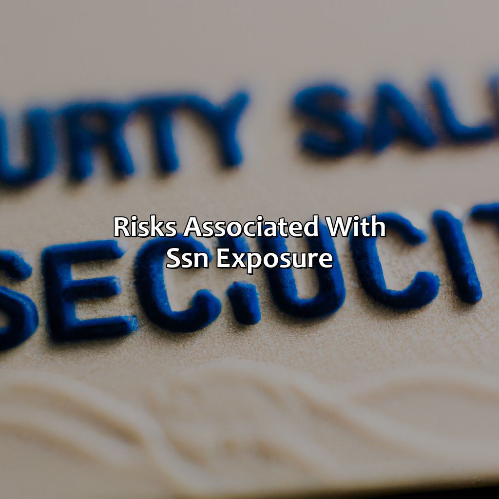 Risks associated with SSN exposure-why is your social security number so important?, 