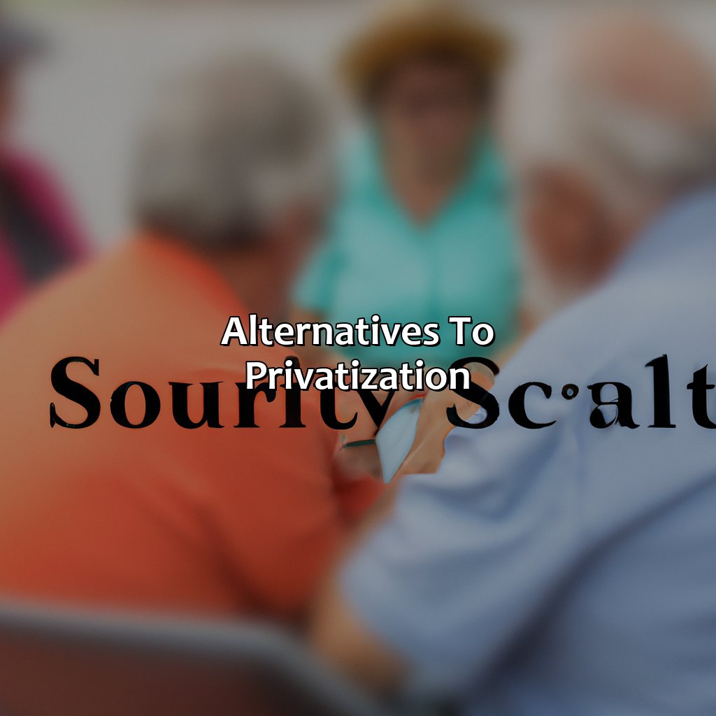 Alternatives to Privatization-why privatize social security?, 