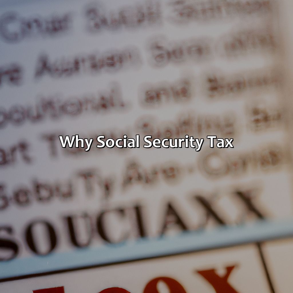 Why Social Security Tax?